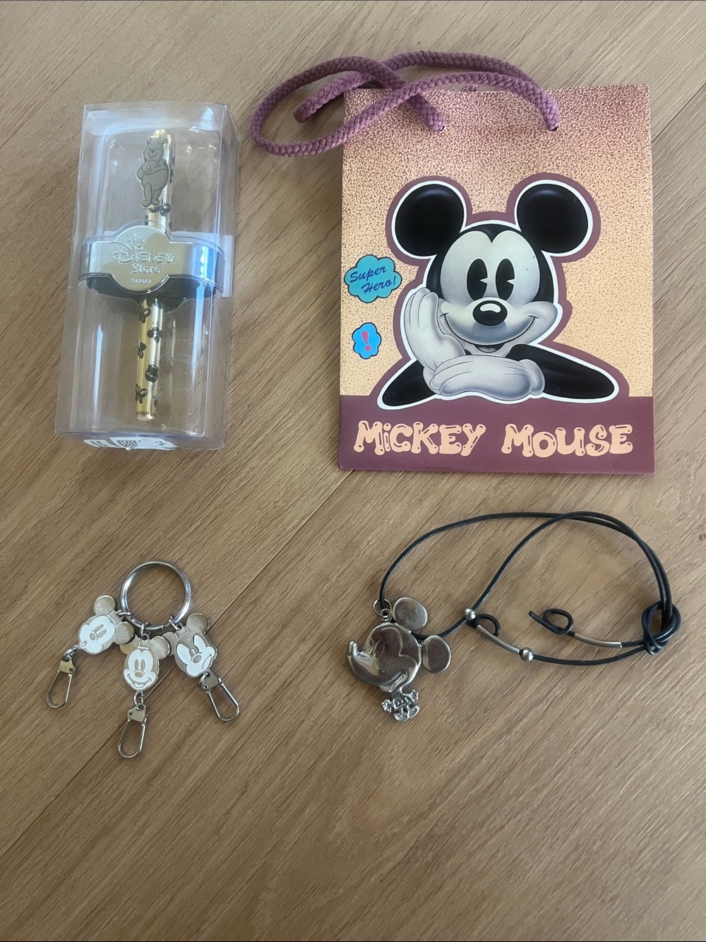 Various Disney Pen and Silver Key Holder and etc